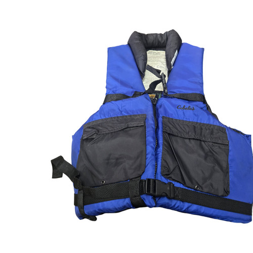 Vist Large View of Product Image Which is Used CABELAS XXL ADULT PFD Adult PFD Royal Blue 2X