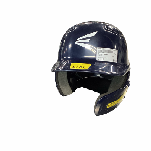 Vist Large View of Product Image Which is Used Easton ALPHA Batting Helmet No Mask Navy Blue LG