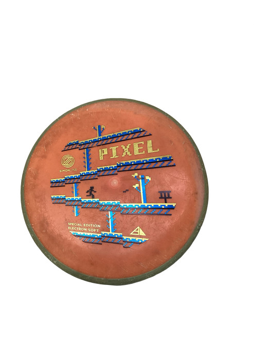 Vist Large View of Product Image Which is Used PIXEL PUTTER Disc Golf Putter Orange