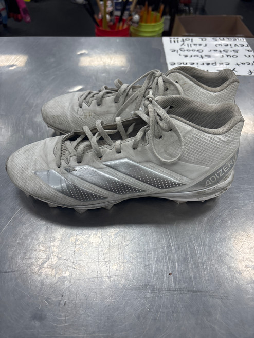 Vist Large View of Product Image Which is Used Adidas Adult FB Cleats White Senior 10