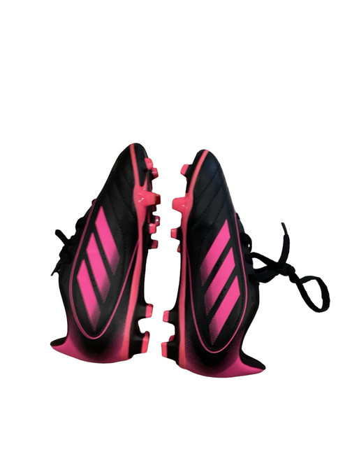 Vist Large View of Product Image Which is Used Adidas Soccer Cleats Pink Youth 10.5
