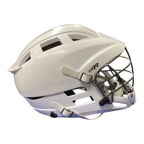 Vist Large View of Product Image Which is Used Cascade CS R Lacrosse Helmet White One Size