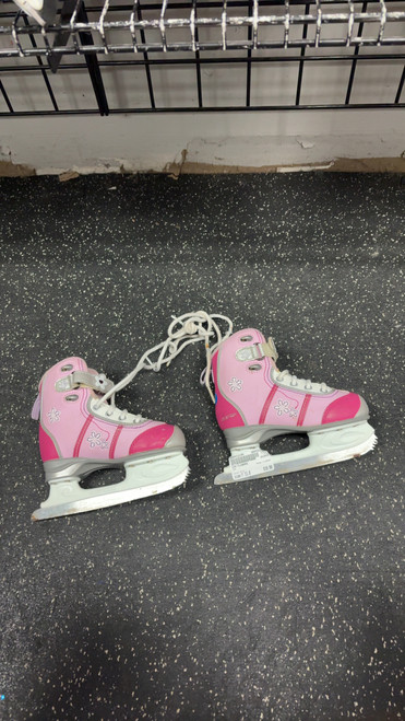 Vist Large View of Product Image Which is Used CCM FLOWERS Girls Figure Skate Pink Youth 11.0