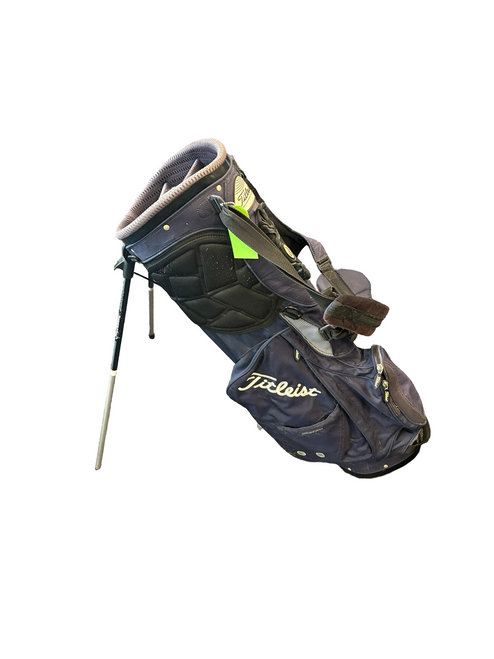 Vist Large View of Product Image Which is Used Titleist 4 WAY STAND BAG Mens Stand Bag Navy Blue