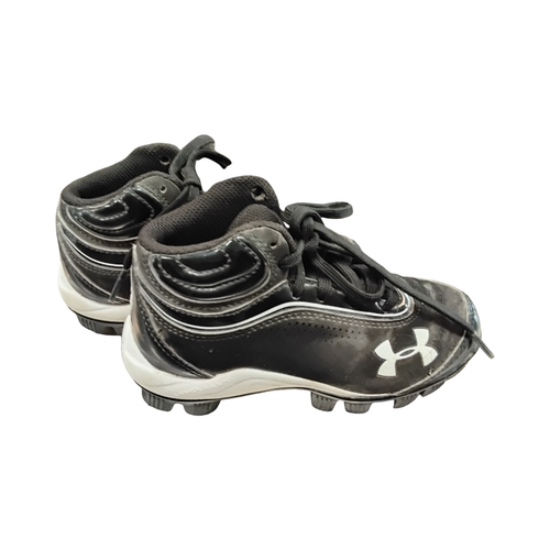 Vist Large View of Product Image Which is Used Under Armour BB/SB Cleats Black Youth 10.0