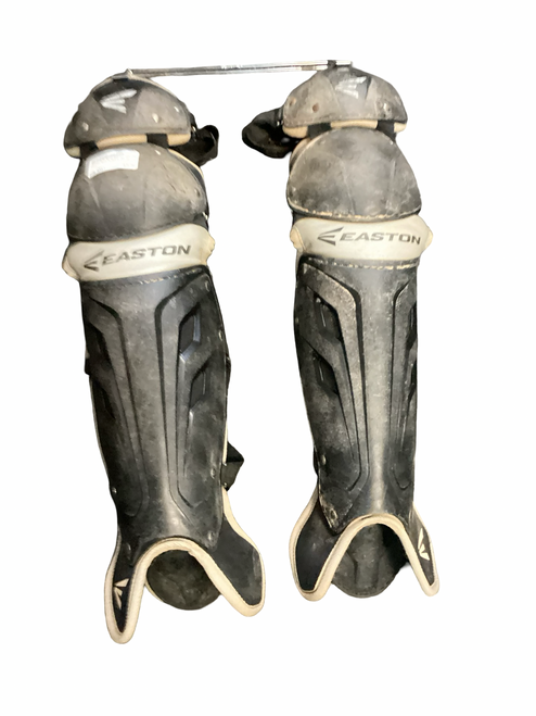 Vist Large View of Product Image Which is Used Easton BLACK/GREY AD Catchers Leg Guards Black Adult