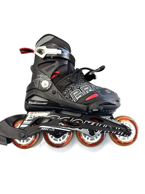 Vist Large View of Product Image Which is Used Bladerunner ADJ 1-4 Junior Rec Fitness Skates Black Adjustable