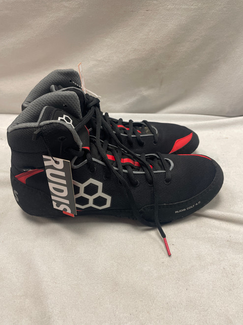Vist Large View of Product Image Which is Used Rudis Wrestling Shoes Black Senior 10