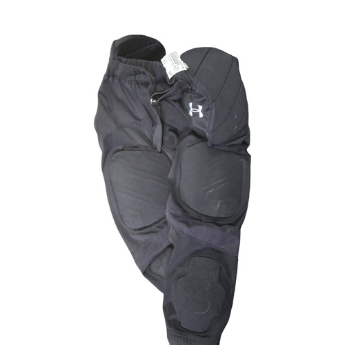 Vist Large View of Product Image Which is Used Under Armour YTH PANTS LG Youth FB Integrated Pants Black LG