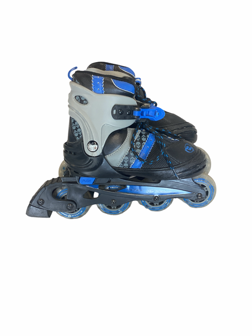 Vist Large View of Product Image Which is Used Ultra Wheels ROLLERBLADES Junior Aggressive Skates Black Adjustable