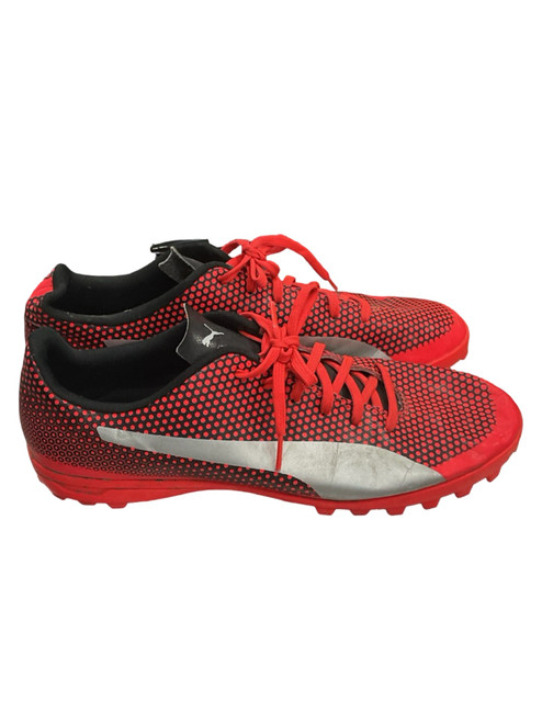 Vist Large View of Product Image Which is Used Puma Soccer Turf Shoes Orange Senior 11