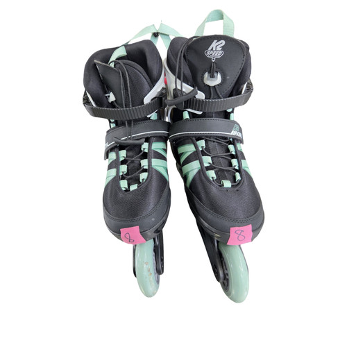 Vist Large View of Product Image Which is Used K2 KINETIC 80 PRO WOMENS SKATES Senior Rec Fitness Skates Black Senior 8