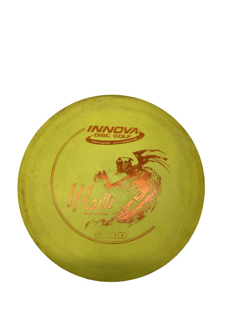 Vist Large View of Product Image Which is Used Innova WRAITH DISTANCE DRIVER Disc Golf Driver Yellow