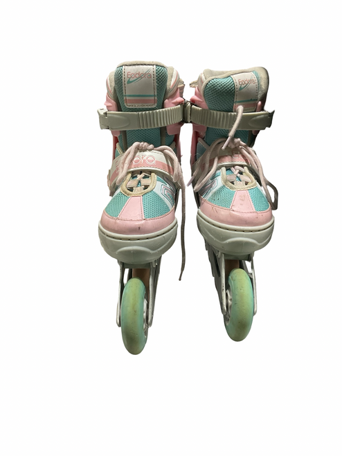 Vist Large View of Product Image Which is Used EODORA SKATES Junior Roller Quad Skates Pink Junior 02