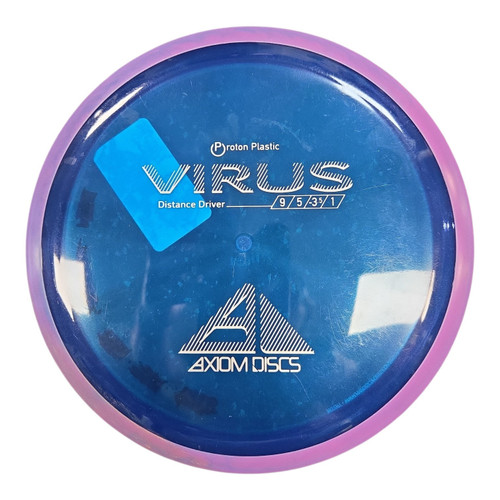 Vist Large View of Product Image Which is Used Axiom PROTON VIRUS Disc Golf Driver Royal Blue 169g