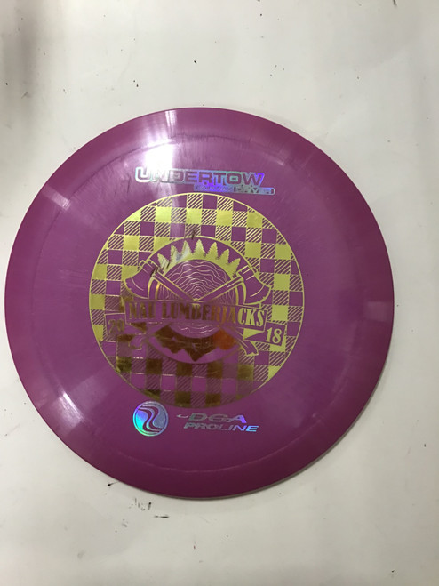 Vist Large View of Product Image Which is Used DGA PROLINE UNDERTOW Disc Golf Driver Purple 171g