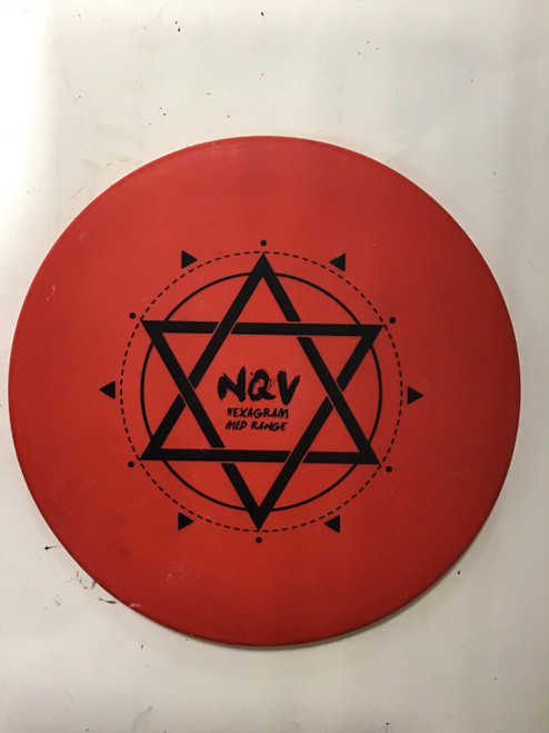 Vist Large View of Product Image Which is Used NQV HEXAGRAM MID RANGE Disc Golf Mid Range Red 159g