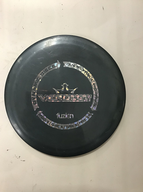 Vist Large View of Product Image Which is Used Dynamic Discs BIOFUZION VERDICT Disc Golf Mid Range Grey 173g