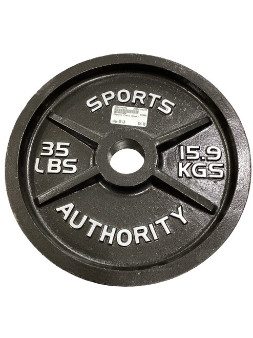 Vist Large View of Product Image Which is Used Olympic Plate (Each) 35 lb