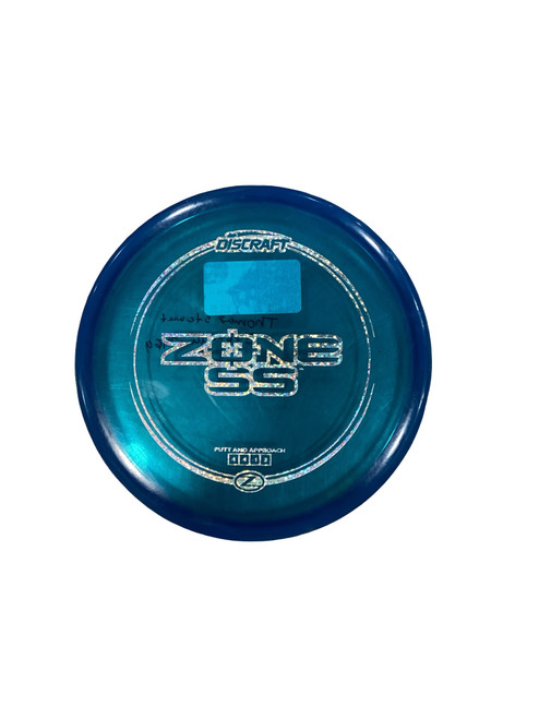 Vist Large View of Product Image Which is Used Discraft ZONE SS Disc Golf Putter Royal Blue 172g