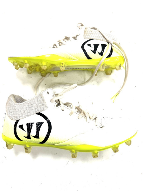 Vist Large View of Product Image Which is Used Warrior LAX Cleats Mens White Senior 8