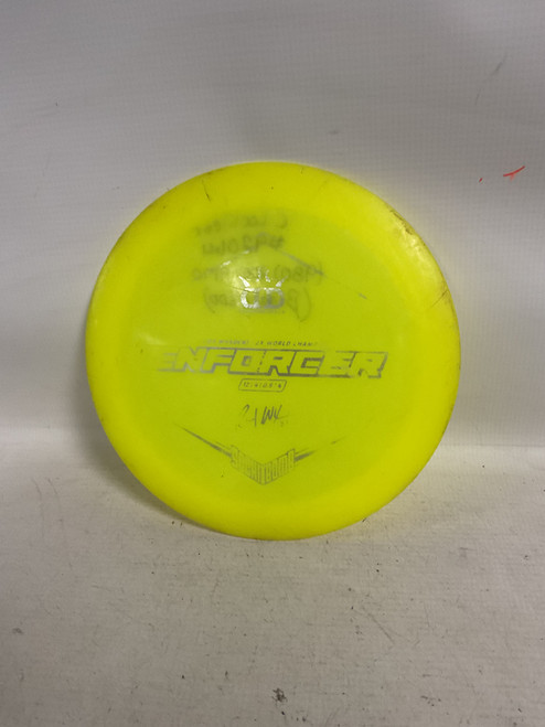 Vist Large View of Product Image Which is Used Dynamic Discs ENFORCER Disc Golf Driver Yellow