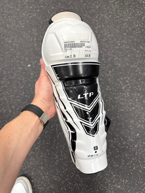 Vist Large View of Product Image Which is Used CCM LTP Junior Shin Guards None 11"