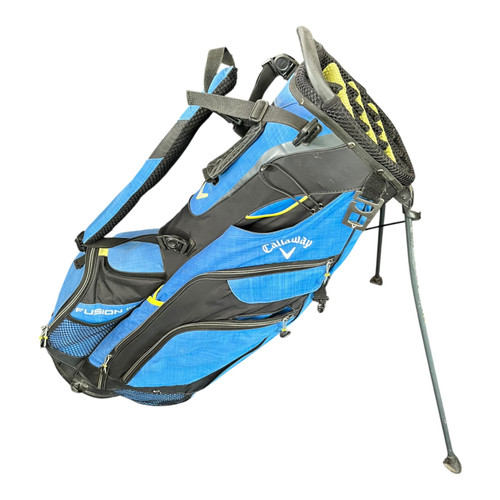 Vist Large View of Product Image Which is Used Callaway FUSION 14 Mens Stand Bag Royal Blue