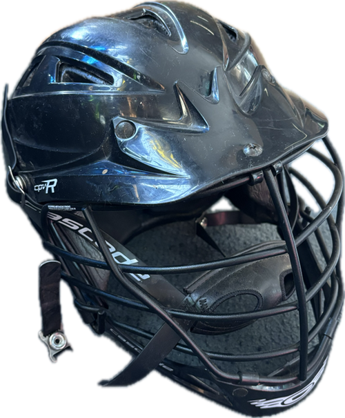 Vist Large View of Product Image Which is Used Cascade CPVR ADJ Lacrosse Helmet Black XXS