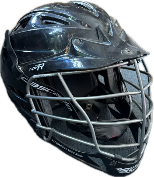 Vist Large View of Product Image Which is Used Lacrosse Cascade CPVR ADJ Lacrosse Helmet Black S/M