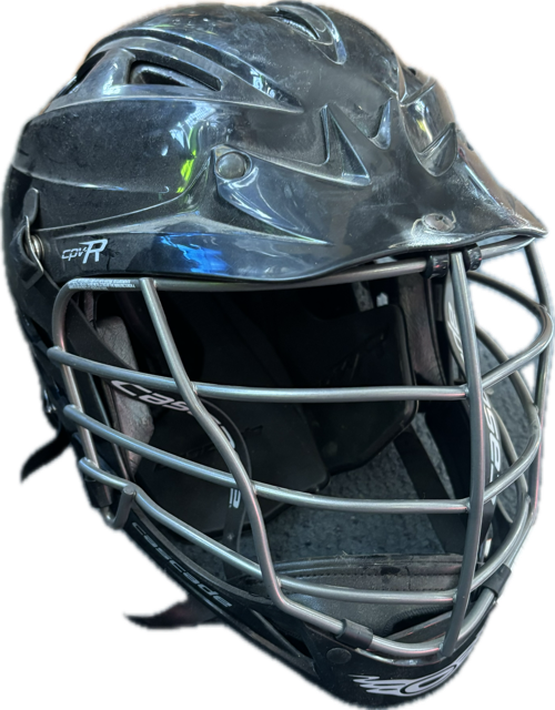 Vist Large View of Product Image Which is Used Cascade CPVR ADJ Lacrosse Helmet Black S/M