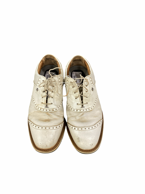 Vist Large View of Product Image Which is Used Foot Joy Mens Golf Shoes White Senior 11