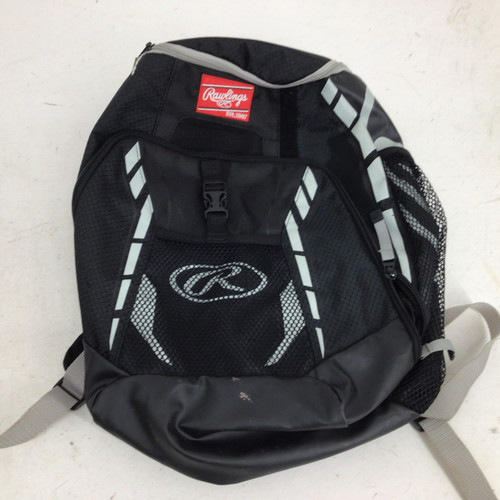 Vist Large View of Product Image Which is Used Rawlings R400 YOUTH BACKPACK BB/SB Player Backpack Black