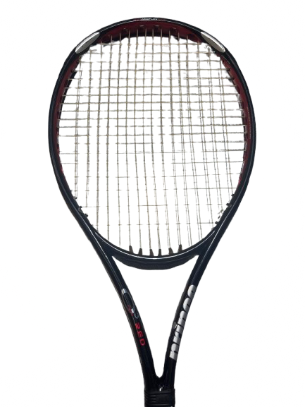 Vist Large View of Product Image Which is Used Wilson WILSON PRINCE O3 RED Adult Tennis Racquet Black Unknown