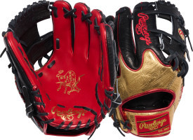 Vist Large View of Product Image Which is New Rawlings Heart of the Hide June 2026 Gold Glove Club Glove RHT 11.5"