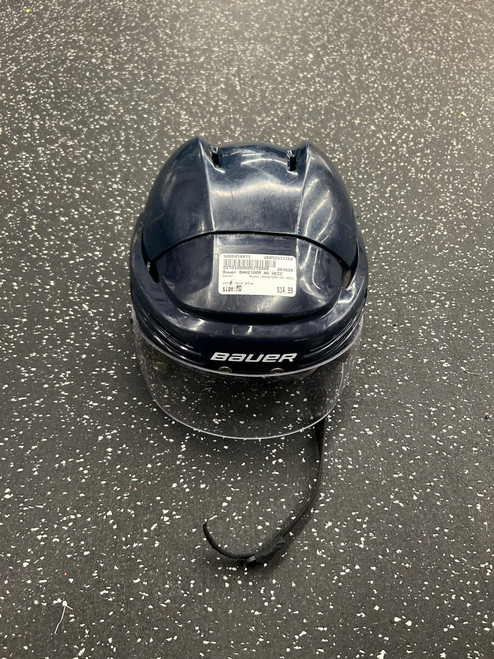 Vist Large View of Product Image Which is Used Bauer BHH2100M NO HECC Helmet Half Visor Combo Navy Blue MD