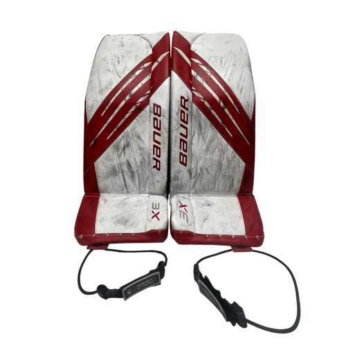 Vist Large View of Product Image Which is Used Bauer 3X Goalie Leg Pads Intermediate 32”+