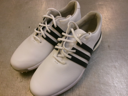 Vist Large View of Product Image Which is Used Adidas TOUR 360 Mens Golf Shoes White Senior 9.5