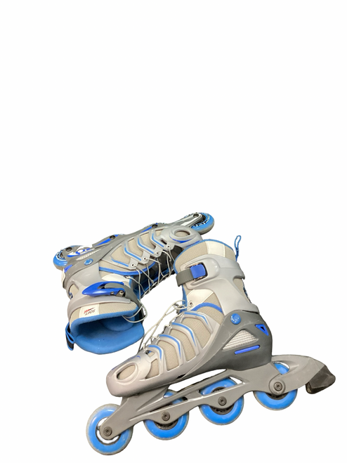 Vist Large View of Product Image Which is Used SOFT FIT TYPHOON ROLLERBLADES Senior Roller Quad Skates Grey Adjustable