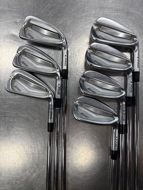 Vist Large View of Product Image Which is Used Ping I210 BLACK DOT Mens Iron Set RH 4I-PW