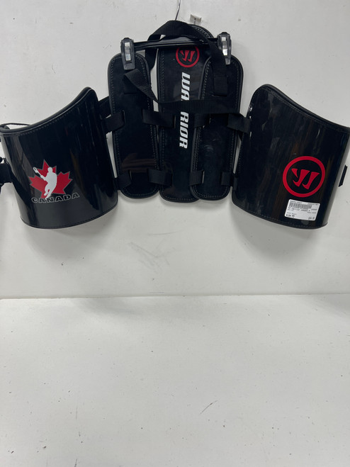 Vist Large View of Product Image Which is Used Warrior CANADA Lacrosse Rib Pads Black MD