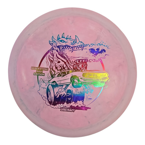 Vist Large View of Product Image Which is Used Discraft SCORCH Disc Golf Driver Pink 173g