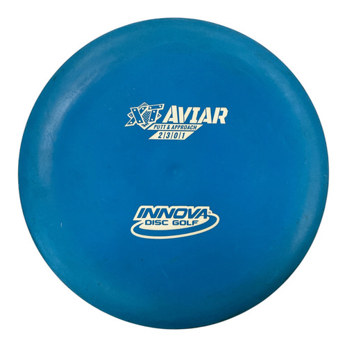 Vist Large View of Product Image Which is Used Innova XT AVIAR Disc Golf Putter Royal Blue 175g