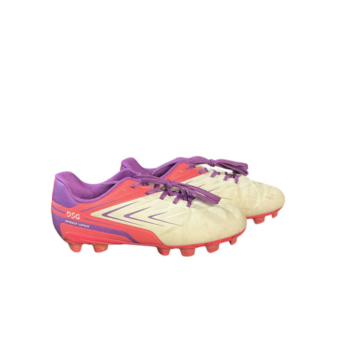 Vist Large View of Product Image Which is Used Dsg Soccer Cleats Pink Junior 02