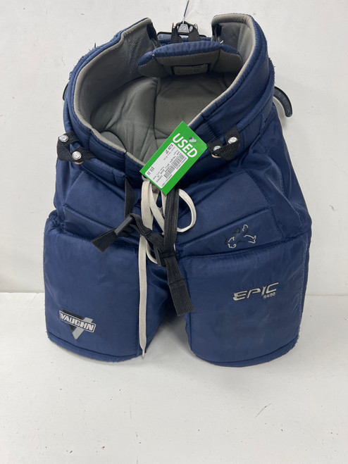 Vist Large View of Product Image Which is Used Vaughn EPIC 8400 Junior Goalie Pant Navy Blue SM