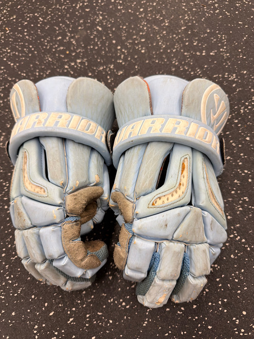 Vist Large View of Product Image Which is Used Warrior BURN PRO Lacrosse Gloves Mens Carolina Blue 13"