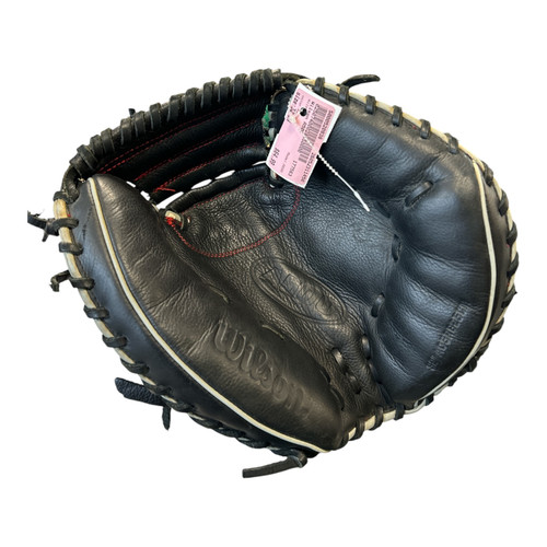 Vist Large View of Product Image Which is Used Wilson A500 BB/SB Catchers RH Throw Red 32"
