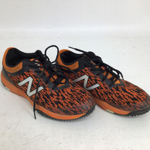 Vist Large View of Product Image Which is Used New Balance 4040 SR 8 TURF BB CLEAT BB/SB Cleats Orange Senior 8