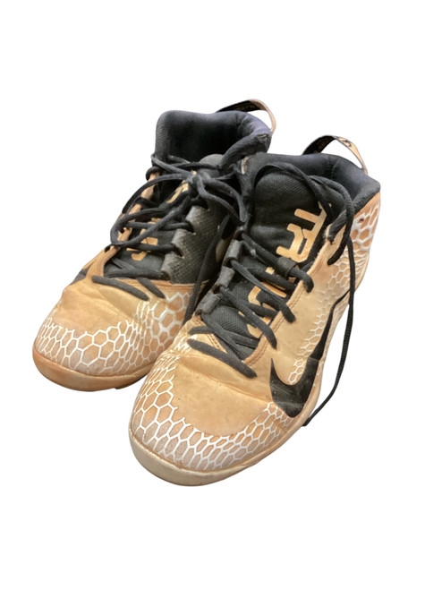 Vist Large View of Product Image Which is Used Nike TROURT 856 BB/SB Cleats White Senior 8