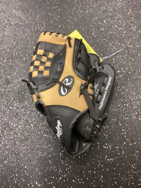 Vist Large View of Product Image Which is Used Rawlings PLAYERS SERIES BB/SB Glove RH Throw Black 10"
